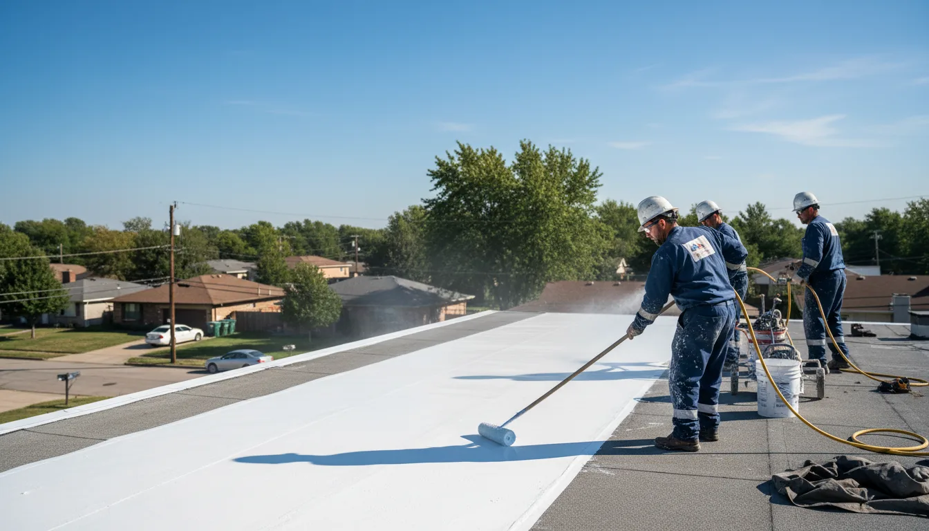Commercial roof coating in Hewlett, NY near me
